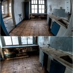 Oud vervallen huisje in B
