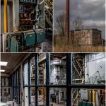Vervallen fabriek in V